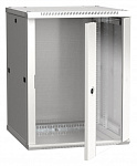 1564205 Шкаф коммутационный ITK Linea W (LWR3-12U66-GF) настенный 12U 600x600мм пер.дв.стекл задн.дв.стал.лист 90кг серый 500мм 32кг 200град. 635мм IP20 IK08