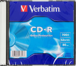 974103 Диск CD-R Verbatim 700Mb 52x Slim case (200шт) (43347)
