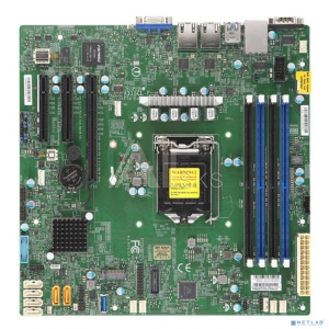 Supermicro MBD-X11SCL-F-B OEM {1xLGA 1151, Intel C242, 4xDDR4, 2x1GbE LAN, 6xSATA3 (6Gbps) RAID 0,1,5,10, 6xUSB 2.0 + 5xUSB 3.1, 1xVGA, 2 COM, 1xPCI-E