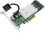 1000451327 Контроллер жестких дисков Microsemi Adaptec SmartRAID 3154-24i Single,24 internal ports,PCIe Gen3 ,x8,4 GB DDR4,RAID 0/1/10,RAID 5/6/50