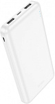 2003332 Мобильный аккумулятор Hoco J100 High-ranking 10000mAh 2.1A 2xUSB-A белый (J100 HIGH-RANKING WHITE)