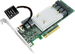 1000451327 Контроллер ADAPTEC жестких дисков Microsemi SmartRAID 3154-24i Single,24 internal ports,PCIe Gen3 ,x8,4 GB DDR4,RAID 0/1/10,RAID 5/6/50