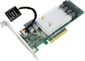 1000451327 Контроллер ADAPTEC жестких дисков Microsemi SmartRAID 3154-24i Single,24 internal ports,PCIe Gen3 ,x8,4 GB DDR4,RAID 0/1/10,RAID 5/6/50