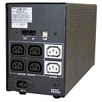 1266865 PowerCom Imperial IMP-1200AP ИБП {Line-Interactive, 1200VA / 720W, Tower, 6xIEC-320 С13: 4 с резервным питанием + 2 с фильтрацией, USB} (671478)