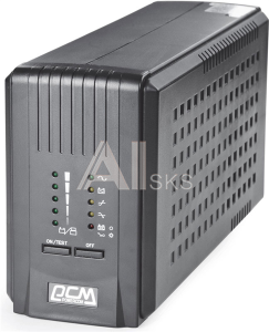 SPT-500-II ИБП POWERCOM Smart King Pro+ SPT-500, Line-Interactive, 500VA/400W, Tower, 5*IEC320-C13 (2 surge & 3 batt), black (1154030)