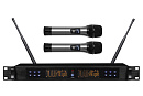146135 Микрофонная радиосистема [AX-7000R] Axelvox [DWS7000HT (RT Bundle)] UHF 710-726 MHz, 100 каналов,LCD дисплей, 2х ИК порт, 2 ручных микрофона, 2 держат
