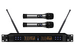 146135 Микрофонная радиосистема [AX-7000R] Axelvox [DWS7000HT (RT Bundle)] UHF 710-726 MHz, 100 каналов,LCD дисплей, 2х ИК порт, 2 ручных микрофона, 2 держат