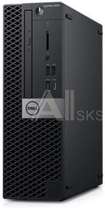 1074048 ПК Dell Optiplex 5060 SFF i5 8500 (3)/8Gb/SSD256Gb/UHDG 630/DVDRW/Linux/GbitEth/200W/клавиатура/мышь/черный