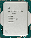 SRL63 CPU Intel Core i3-12100F (3.3GHz/12MB/4 cores) LGA1700 OEM, TDP 60W, max 128Gb DDR5-4800, DDR4-3200, CM8071504651013SRL62, 1 year