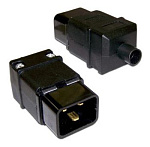 297537 Вилка Lanmaster LAN-IEC-320-C20 IEC 60320 C20 16A 250V black