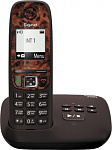 1401165 Р/Телефон Dect Gigaset A415A RUS ESPRESSO коричневый автооветчик АОН