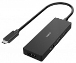 1505823 Разветвитель USB-C Hama H-200113 3порт. черный (00200113)