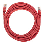 11046685 Rexant (02-0103-5) Патч-корд U/UTP, CAT 5e, RJ45-RJ45, 26AWG, LSZH, красный, 5м