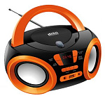 480245 Аудиомагнитола Hyundai H-PCD120 черный/оранжевый 4Вт/CD/CDRW/MP3/FM(dig)/USB