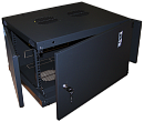 Шкаф Шкаф настенный Next, 6U 550x450, металлическая дверь, черный