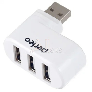 1859099 Perfeo USB-HUB 3 Port, (PF-VI-H024 White) белый