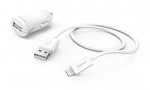 1431656 Комплект зар./устр. Hama H-183266 2.4A для Apple кабель Apple Lightning белый (00183266)