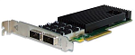 Адаптер SILICOM 40Gb PE340G2QI71-QX4 QSFP+ 40 Gigabit 2xPort Ethernet PCI Express Server Adapter X8 Gen3, Based on Intel XL710BM2, on board support for QSFP+,