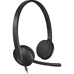 11063531 Наушники с микрофоном Logitech H340 черный 1.8м накладные USB оголовье (981-000477)