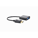 1436865 Cablexpert Переходник DisplayPort - VGA A-DPM-VGAF-02, 20M/15F, кабель 15см, пакет