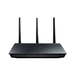 ASUS RT-AC66U rev B1 // роутер 802.11b/g/n/ac, до 450 + 1300Мбит/c, 2,4 + 5 гГц, 3 антенны, USB, GBT LAN ; 90IG0300-BU2000