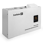291742 Стабилизатор напряжения настенный ExeGate Master AV-8000 (8000ВА, вход 140-260В, цветной дисплей, выход 220В±8%, КПД 98%, 5 уровней защиты, задержка,