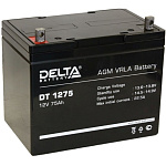 1660247 Delta DT 1275 (75 А\ч, 12В) свинцово- кислотный аккумулятор