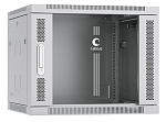 Cabeus SH-05F-9U60/45 Шкаф телекоммуникационный настенный 19" 9U 600x450x501mm (ШхГхВ) дверь стекло, цвет серый (RAL 7035)
