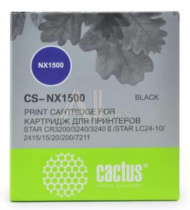 1275029 Картридж с красящей лентой BLACK /NX-1500/24XX CS-NX1500 CACTUS