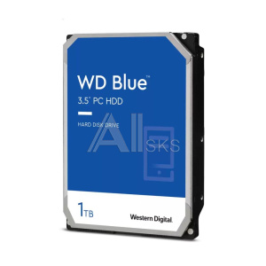 1379200 Жесткий диск WESTERN DIGITAL Blue 1Тб Наличие SATA 3.0 64 Мб 5400 об/мин 3,5" WD10EZRZ