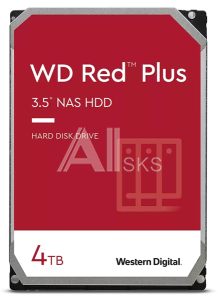 Western Digital HDD SATA-III 4Tb NAS Red Plus WD40EFZX, 5400RPM, 128MB buffer