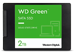 Western Digital SSD Green 2Tb SATA-III 2,5”/7мм 3D NAND WDS200T2G0A, 1 year