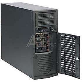 1640899 Supermicro CSE-733TQ-668B Корпус MidTower, 4x3.5" Hot Plug SAS/SATA with SES2, 2x5.25 External, 7xFH Slots, E-ATX, front 2xUSB, 1x3.5", 668W Fixed