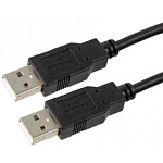 1484231 Cablexpert Кабель USB 2.0 Pro , AM/AM, 1.8м, экран, черный, пакет (CCP-USB2-AMAM-6)