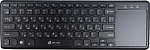 1011937 Клавиатура Оклик 830ST черный USB беспроводная slim Multimedia Touch