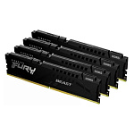 Память DDR5 4x32GB 5200MHz Kingston KF552C40BBK4-128 Fury Beast RTL Gaming PC5-41600 CL40 DIMM 288-pin 1.25В kit single rank с радиатором Ret