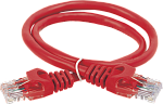 1000416187 Коммутационный шнур (патч-корд), кат.5Е UTP, 0,5м, красный