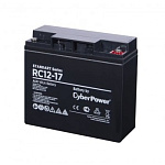 1740461 CyberPower Аккумуляторная батарея RC 12-17 12V/17Ah {клемма М5, ДхШхВ 181х76х167мм, вес 5,4кг, срок службы 6 лет}