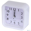 Perfeo Quartz часы-будильник "PF-TC-019", квадратные 10*10 см, белые