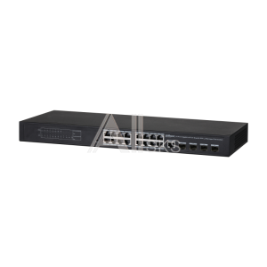 1000713911 Коммутатор Dahua 16-портовый гигабитный управляемый с PoE уровень L2, Порты: 16 RJ45 10/100/1000Мбит/с (PoE/PoE+/Hi-PoE) 4 SFP 100/1000Мбит/с (uplink);