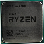 1702958 CPU AMD Ryzen 5 3400G OEM (YD3400C5M4MFH) {3.7GHz up to 4.2GHz/4x512Kb+4Mb, 4C/8T, Picasso, 12nm, 65W, Radeon Vega 11 1400MHz, unlocked, AM4}