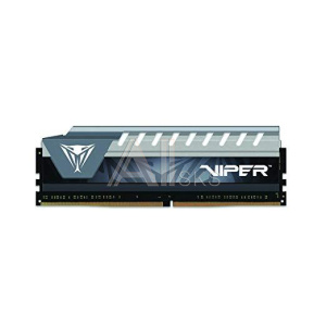 1264679 Модуль памяти PATRIOT Viper Elite Gaming DDR4 Общий объём памяти 4Гб Module capacity 4Гб Количество 1 2666 МГц Множитель частоты шины 16 1.2 В серый P