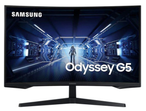 1334730 ЖК монитор SAMSUNG Odyssey G5 C32G55TQWI 32" Gaming/Curved Panel VA 2560x1440 16:9 144Hz 1 мс Наклон Цвет черный LC32G55TQWIXCI