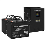 296596 Комплект ИБП EX296001RUS + батарея 75Aч EX282983RUS 2шт (инвертор, синус, для котла, настенный) ExeGate FineSine SX-2000.LCD.AVR.2SH <2000VA/1400W, чи