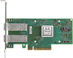 MCX512A-ACUT Mellanox ConnectX-5 EN network interface card, 25GbE dual-port SFP28, PCIe Gen 3.0 x8, UEFI Enabled (x86/Arm), tall bracket, (analog MCX512A-ACAT) 1 y