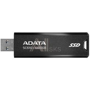 11011876 SSD A-DATA Внешний диск ADATA 1TB SC610 Черный [SC610-1000G-CBK/RD]