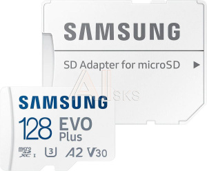 3200517 Карта памяти MICRO SDXC EVO+ 128GB V30 W/A MB-MC128KA/EU SAMSUNG