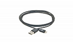 134361 Кабель Kramer Electronics C-UA/LTN/BK-3 USB для синхронизации и зарядки устройств Apple, цвет черный, 0,9 м