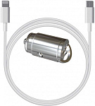 1391914 Автомобильное зар./устр. Wiiix UCC-1-6-CB-710aU8(1.0)-01 3A QC универсальное кабель Apple Lightning/Type-C белый