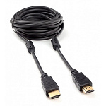 1879751 Cablexpert CCF2-HDMI4-15, Кабель HDMI 4,5м, v2.0, 19M/19M, черный, позол.разъемы, экран, 2 ферр кольца, пакет